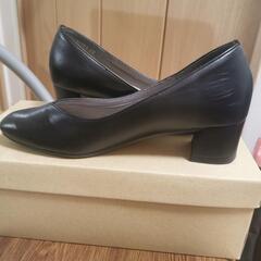 Le Talon リクルートパンプス4cm　黒　22.5cmの画像