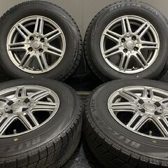 【BS BLIZZAK VRX 185/70R14】スタッドレス【SIBILLA NEXT Z7 14インチ 5.5J4HPCD100+42】バリ溝 ノート等　(TA798)