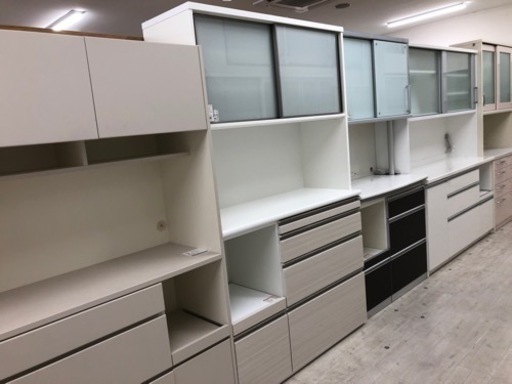 シギヤマ家具 レンジボード 未使用品 エブリー120KB ホワイト【トレファク堺福田店】