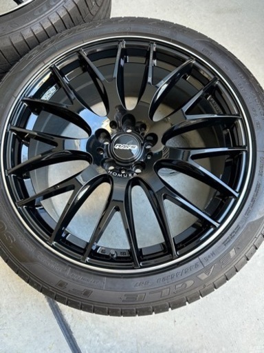 80ハリアー　Rays 20インチ　テイン車高調