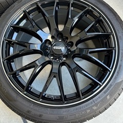 80ハリアー　Rays 20インチ　テイン車高調