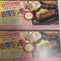 ブロンコビリー クーポン券 500円分