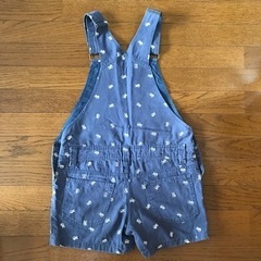 オーバーオール・サロペット・ロデオクラウンズ・ネイビー×白・ピースマーク刺繍・Sの画像