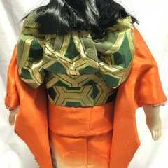 美品　市松人形　紫峰作 綸子総柄 日本人形　20号の画像