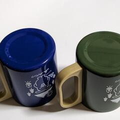 新品ハンドル付きステンレスカップ2Pの画像