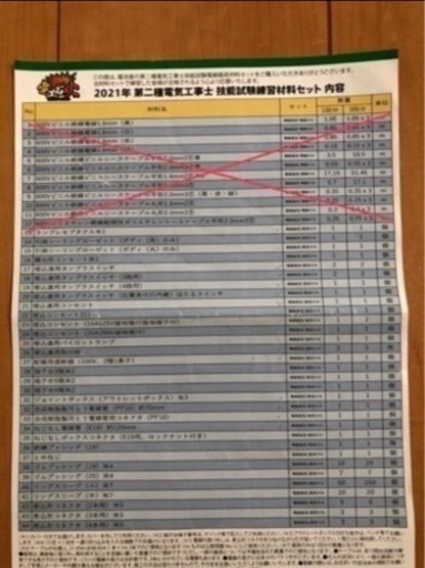 第二種電気工事士　工具＆器具セット