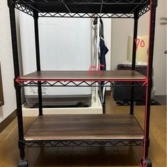 3段棚(キャスター付)⭐️お渡しする方決まりましたの画像