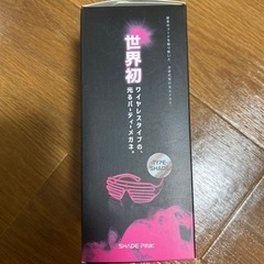 ワイヤレスパーティーメガネ ネオピンクの画像