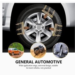 【新品】⭐️タイヤチェーン⭐️ VICASKY スライド チェーン タイヤ チェーン 雪用 チェーン タイヤ 雪用 自動車 アンチ チェーン 金属 ケーブル ピックアップ トラック アクセサリー ダート バイク アクセサリー 滑の画像