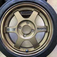 新品タイヤ付き!RAYS VOLKRACING TE37◇14インチ 5.5J+45 PCD100