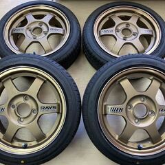 新品タイヤ付き!RAYS VOLKRACING TE37◆14イ...
