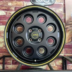ミルエイト◆PPX Mil8◆16インチ 6J IS40 PCD100-4H◆セミグロスブラック!!イグニス クロスビー レックス ライズ ロッキー 未使用