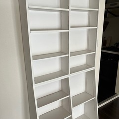 本棚　白の画像