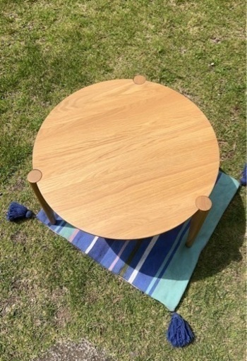 北欧家具　オシャレ　円形テーブル