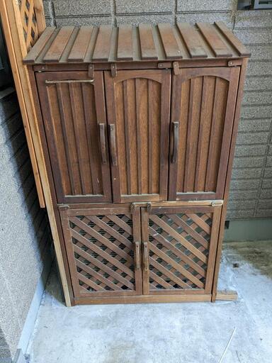 ￥25000室外機カバー(木製)