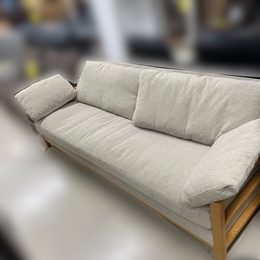 J2621  現行販売品 karimoku カリモク WT56モデル 2人掛けソファ  天然木 木製フレーム WT5613 S380 クリーニング済み 新品参考価格314,600円