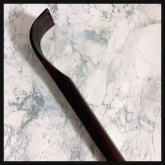 ꒰未使用꒱黒檀 孫の手 天然木材 焦げ茶系 モダン 和風テイストの画像