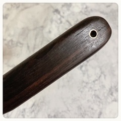 ꒰未使用꒱黒檀 孫の手 天然木材 焦げ茶系 モダン 和風テイストの画像