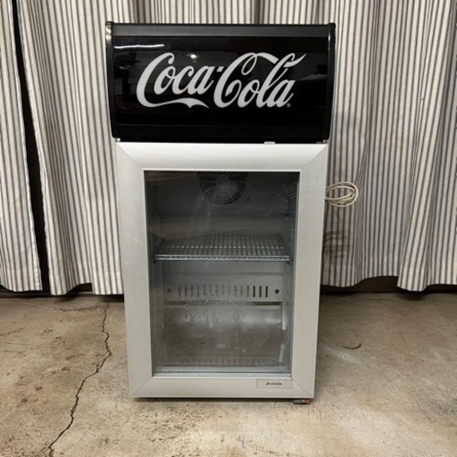 【完動品 状態良好】コカコーラ ミニ冷蔵庫 冷蔵ショーケース 保冷庫 JR-CC25A Haierハイアール 什器 業務用 Coca-Cola モノクロ