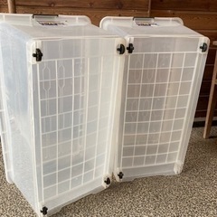 収納ケース2個◆臼杵市内引き取り希望の画像