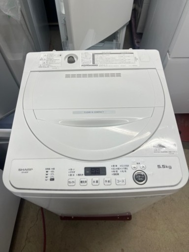 2022年製SHARP 全自動洗濯機5.5kg/目安1〜2名分