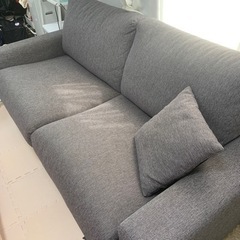 グレーソファ　2.5人〜3人掛けの画像