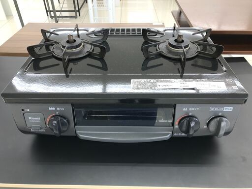 ★ジモティ割あり★ Rinnai 都市ガス用ガステーブル  18年製 動作確認／クリーニング済み HJ480