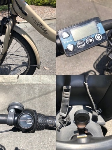 【終了】ヤマハ電動自転車　PAS Babby un (パスバビー アン)　カフェベージュ