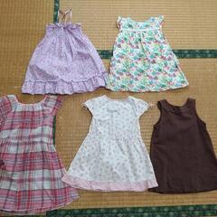 女の子ワンピース１００サイズ５枚セットの画像