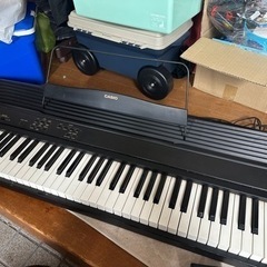 カシオの古い電車ピアノ CPS-50 足無し 機能問題なし ダンパーペダル付きタッチレスポンスの画像