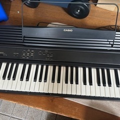 カシオの古い電車ピアノ CPS-50 足無し 機能問題なし ダンパーペダル付きタッチレスポンスの画像