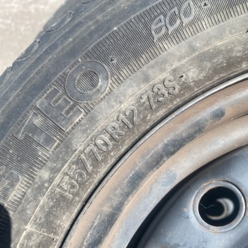 TOYOトランパスTEO155/70r12タイヤホイール4本セット