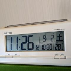 【取引終了】SEIKO クロック 目覚まし時計 ハイブリッドソー...