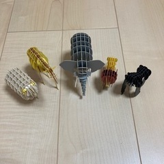 ペーパークラフト動物オブジェ　　の画像