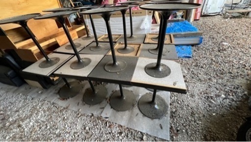 【引取限定】店舗用　角テーブル　24個