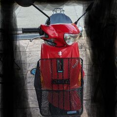 スズキ　レッツ5g 原付(赤)　50cc