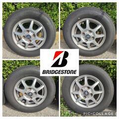 12㌅アルミホイール(TOPY LVF2)と12㌅タイヤ(BRIDGESTONE K370)のセット