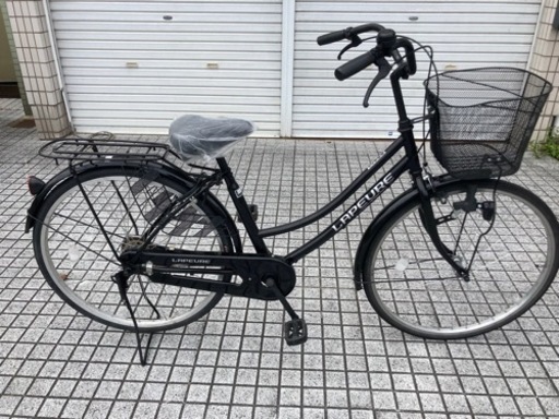 【26インチ自転車】美品❗️変速なし　リヤタイヤ、サドル、カゴ新品❗️若林自転車　膳所店　SALE中❗️