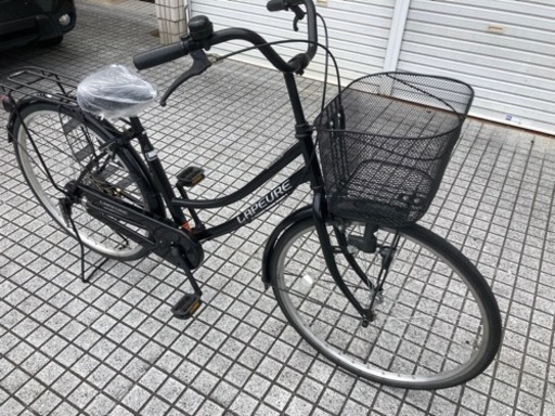 【26インチ自転車】美品❗️変速なし　リヤタイヤ、サドル、カゴ新品❗️若林自転車　膳所店　SALE中❗️