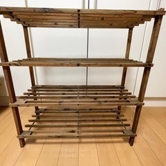 【他のものとセットで無料！】木製　棚　3段　ナチュラル　北欧風の画像