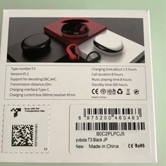 新品　Bluetooth イヤホン ワイヤレスイヤホン スポーツ用　ブラックの画像