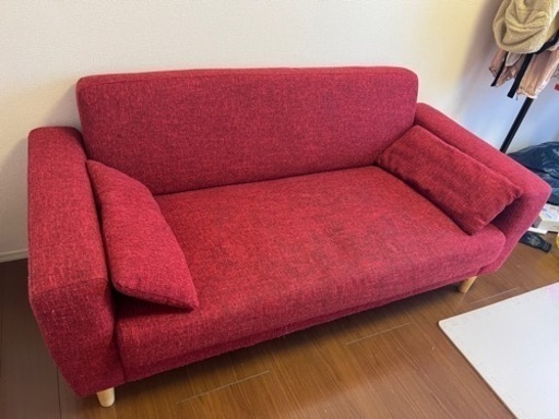 3人掛け ソファー 赤色