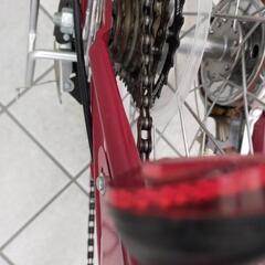 折りたたみ自転車20インチ前カゴ付き【美品】防犯登録抹消済みの画像