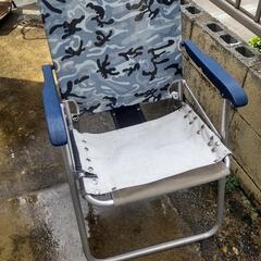 ジャンク品　アウトドアチェア　中古パイプ椅子　修理材料骨組み　非...