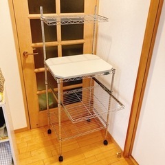 キッチン　スチールラックの画像