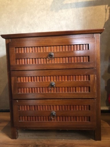 チェスト バンブー 3段 販売 アジアン家具 バンブー 3段チェスト