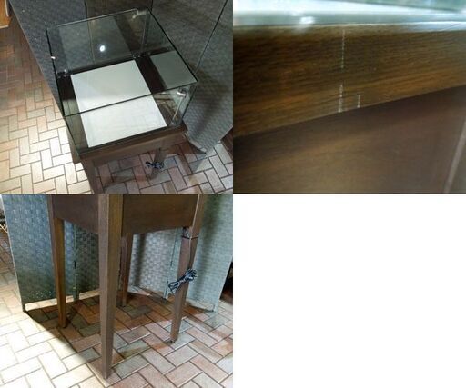 ① ジュエリー ショーケース コレクションケース ライター アクセサリー 店舗什器 展示 陳列 照明付き 新道東店