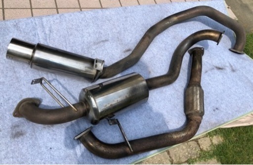 ⭐️ 最終価格‼︎ランクル80ディーゼル用 ステンレスマフラー中古品 引取り限定⭐️⭐️