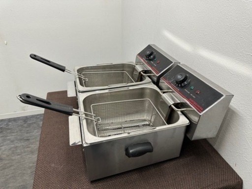 ダイシン　業務用　電気フライヤー　４Lｘ２　卓上フライヤー　店舗　飲食店　ＦＬ－ＤＳ４Ｗ