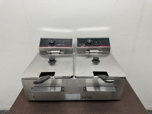ダイシン　業務用　電気フライヤー　４Lｘ２　卓上フライヤー　店舗　飲食店　ＦＬ－ＤＳ４Ｗ